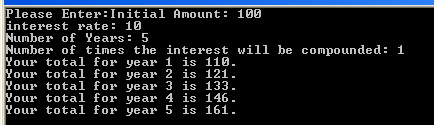 How to Calculate Compound Interest using C#